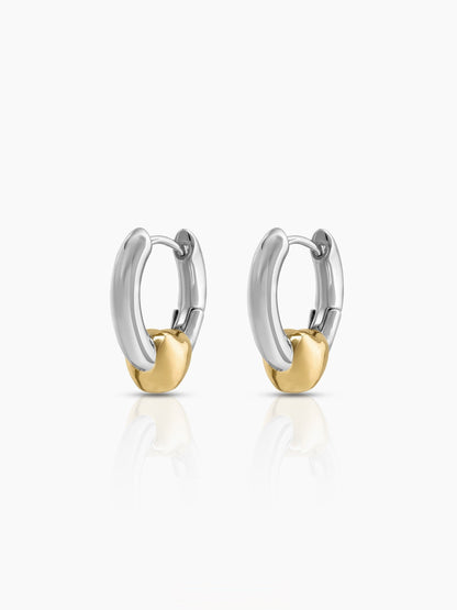 Rinava Heart Hoop Earrings