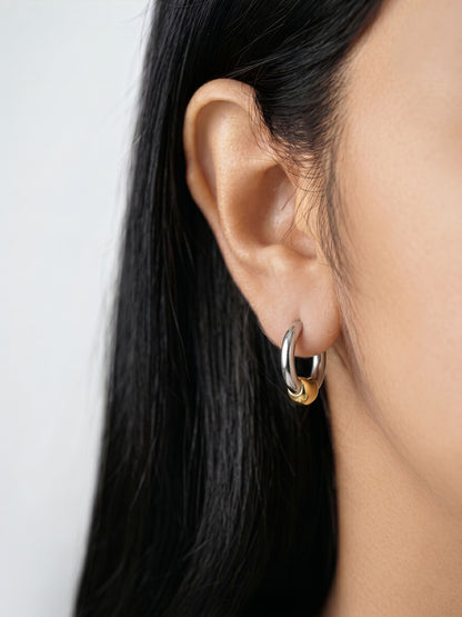 Rinava Heart Hoop Earrings