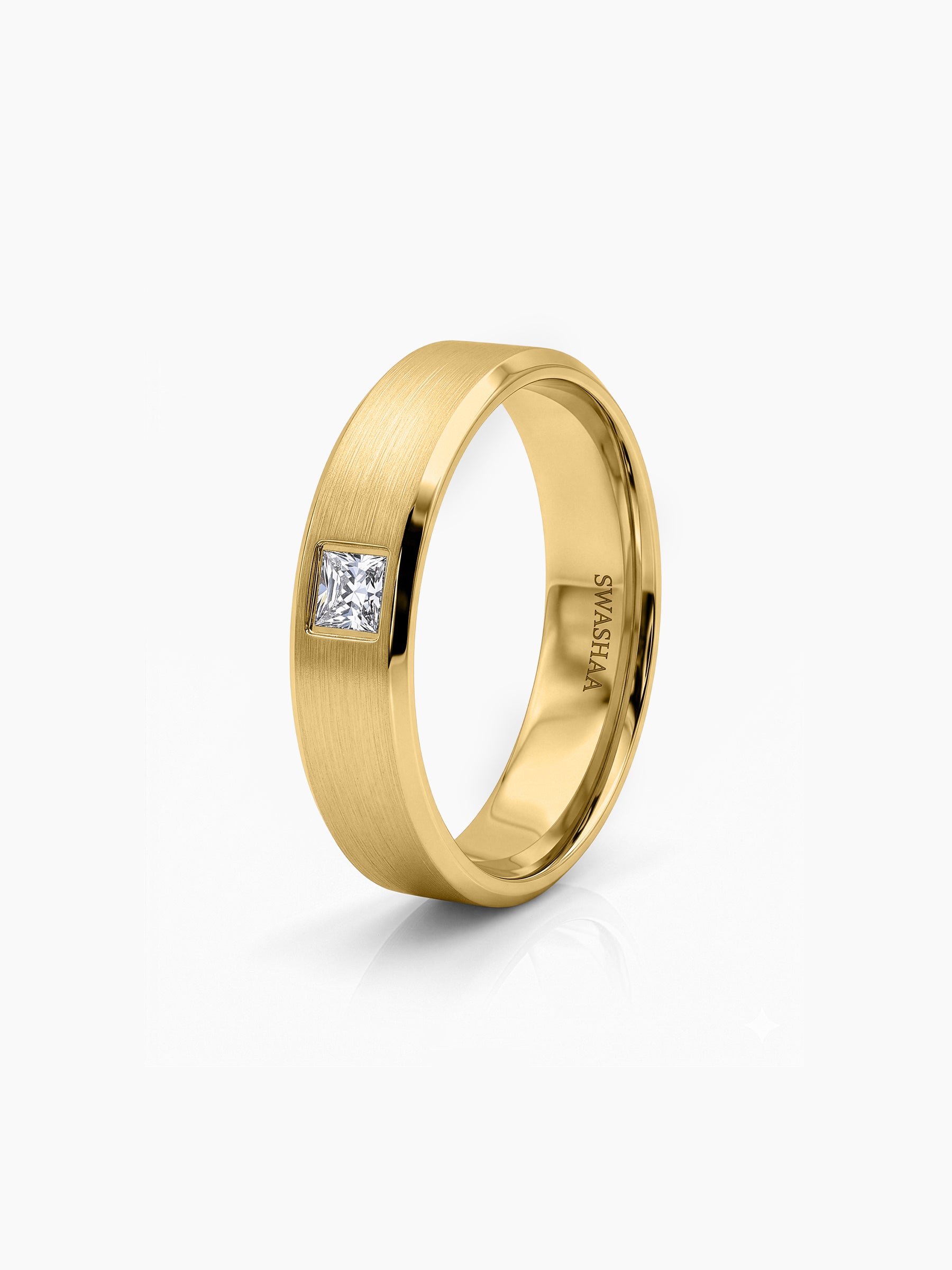 Rivaro 18K Gold Plated Men's Rings Gold