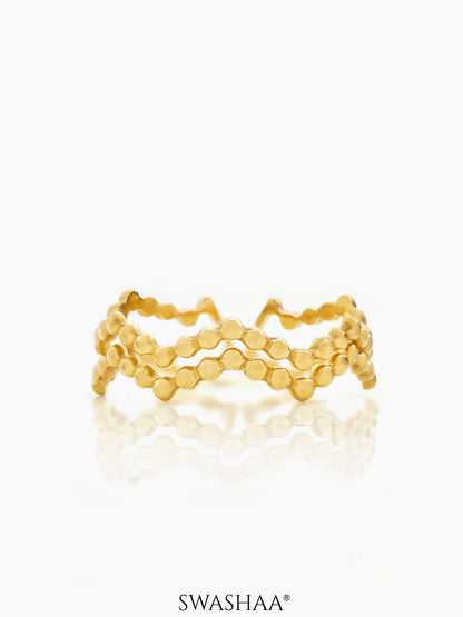 Riviera 18K Gold Plated Ring