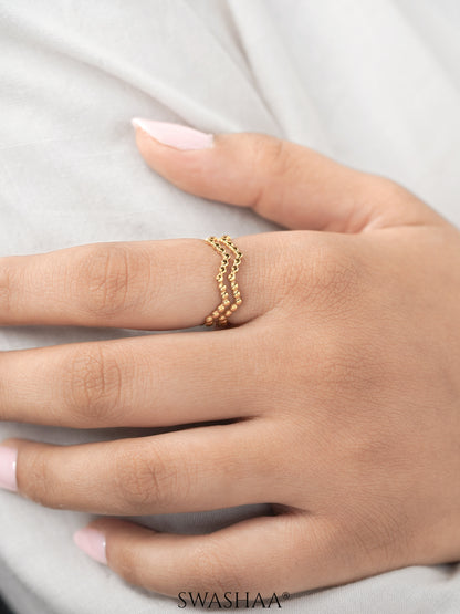 Riviera 18K Gold Plated Ring