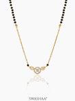 Rivya Solitaire Mangalsutra 18K Gold Plated