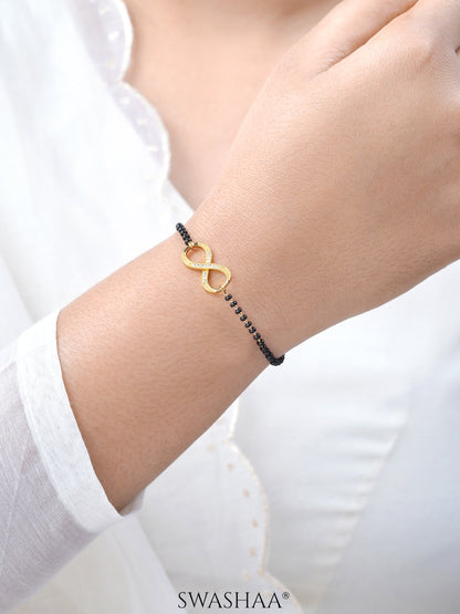 Riyana Infinity Mangalsutra Bracelet