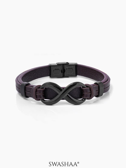 Rocky Men's Leather Bracelet Brown