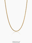 Rope Men's Chain 18K Gold Plated