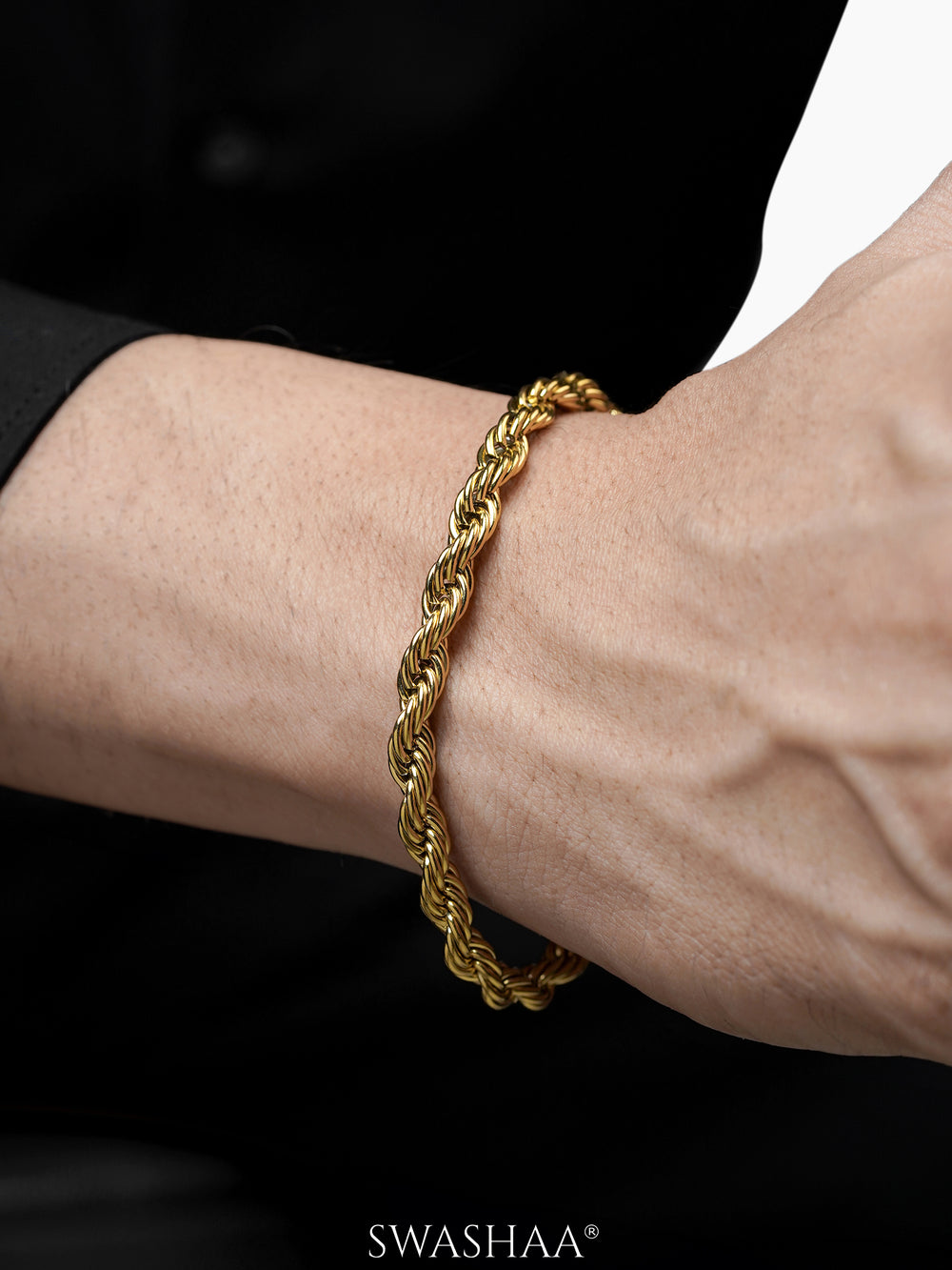 Rogan 18K Gold Plated Men's Bracelet
