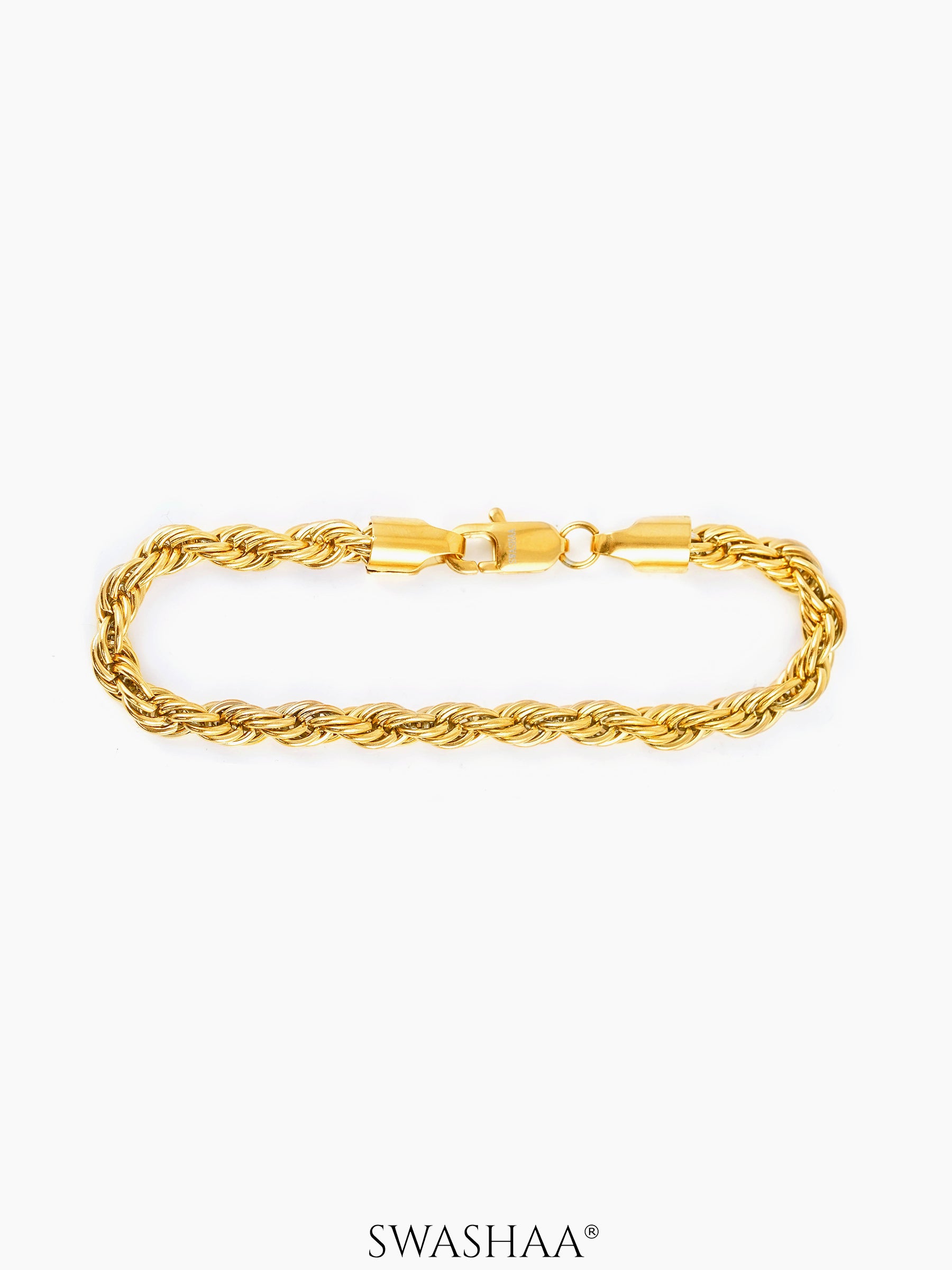 Rogan 18K Gold Plated Men's Bracelet 18K Gold Plated 6 MM