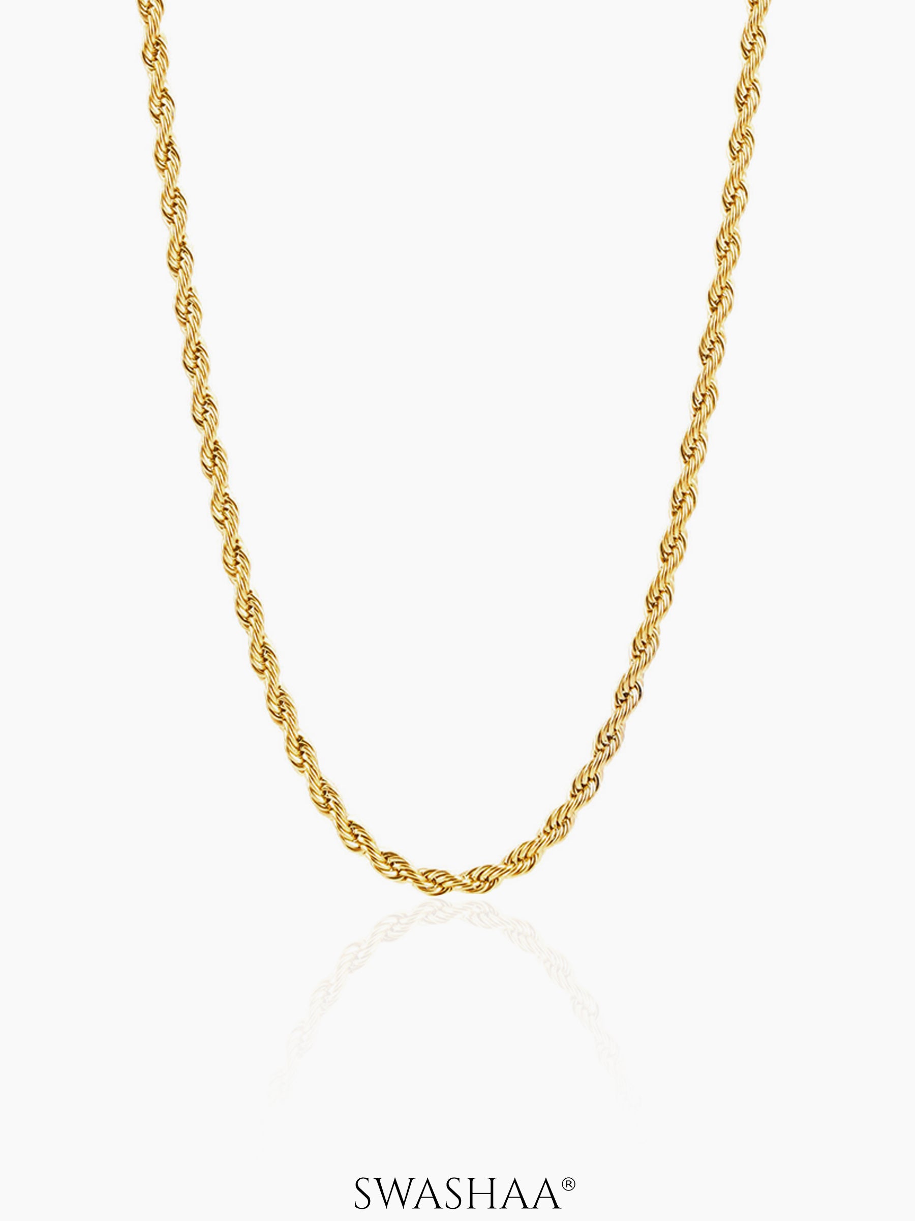 Rogan 18K Gold Plated Men's Chain 2 MM