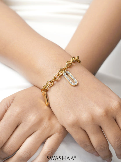 Roha Link 18K Gold Plated Bracelet