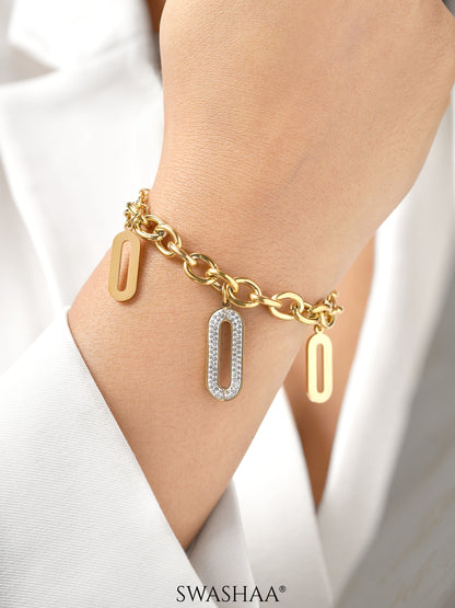Roha Link 18K Gold Plated Bracelet