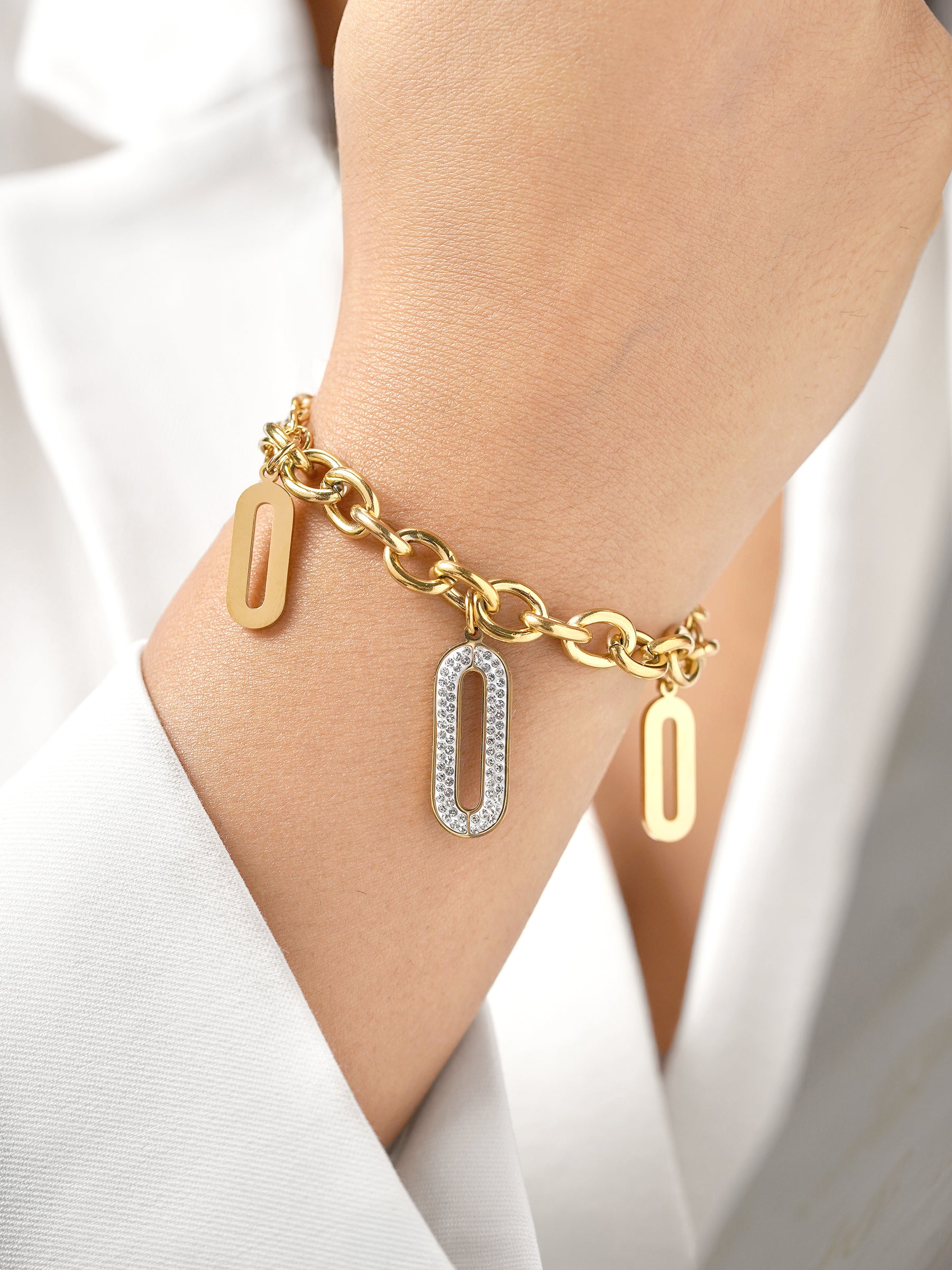 Roha Link 18K Gold Plated Bracelet