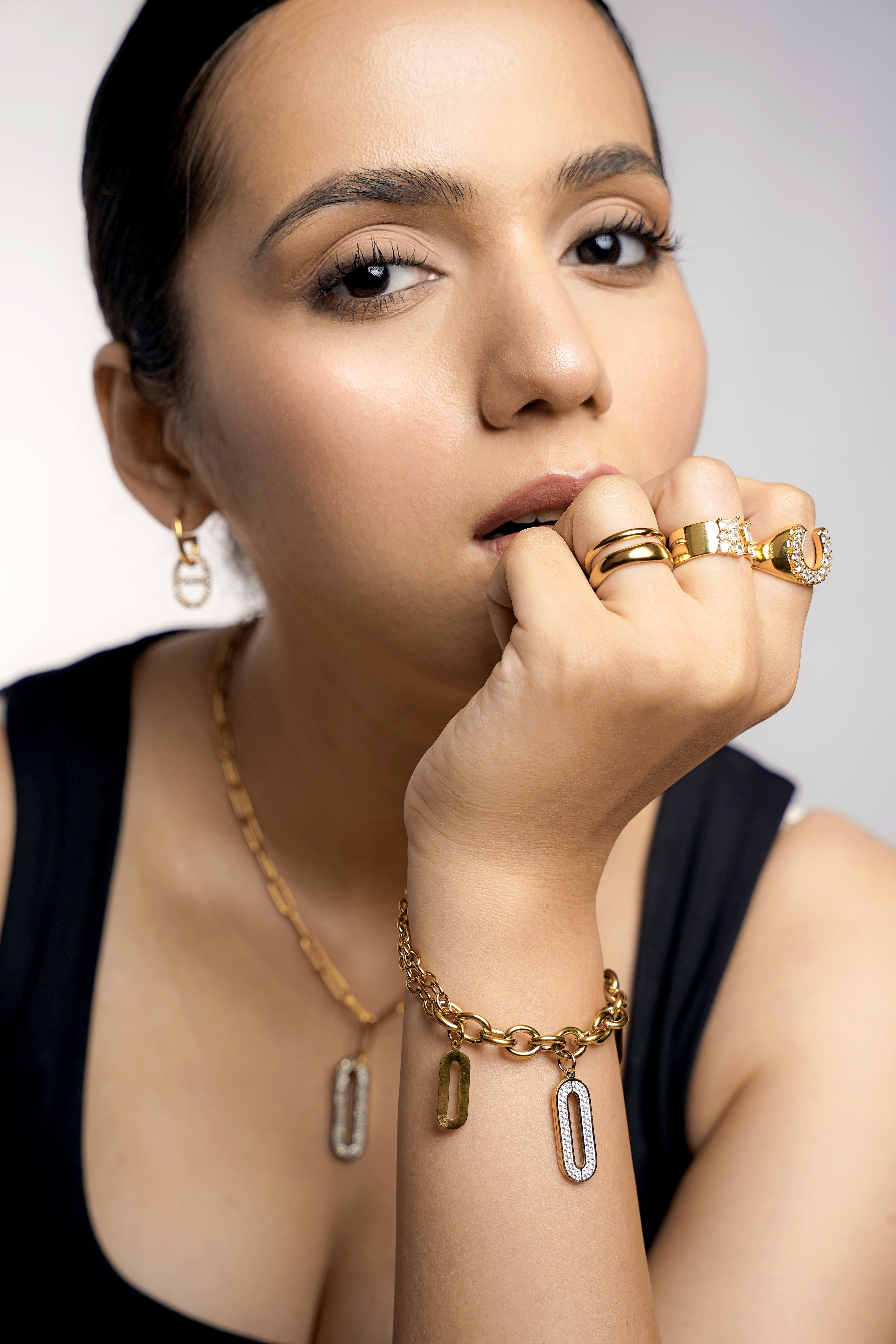 Horseshoe 14K Gold Plated Ring