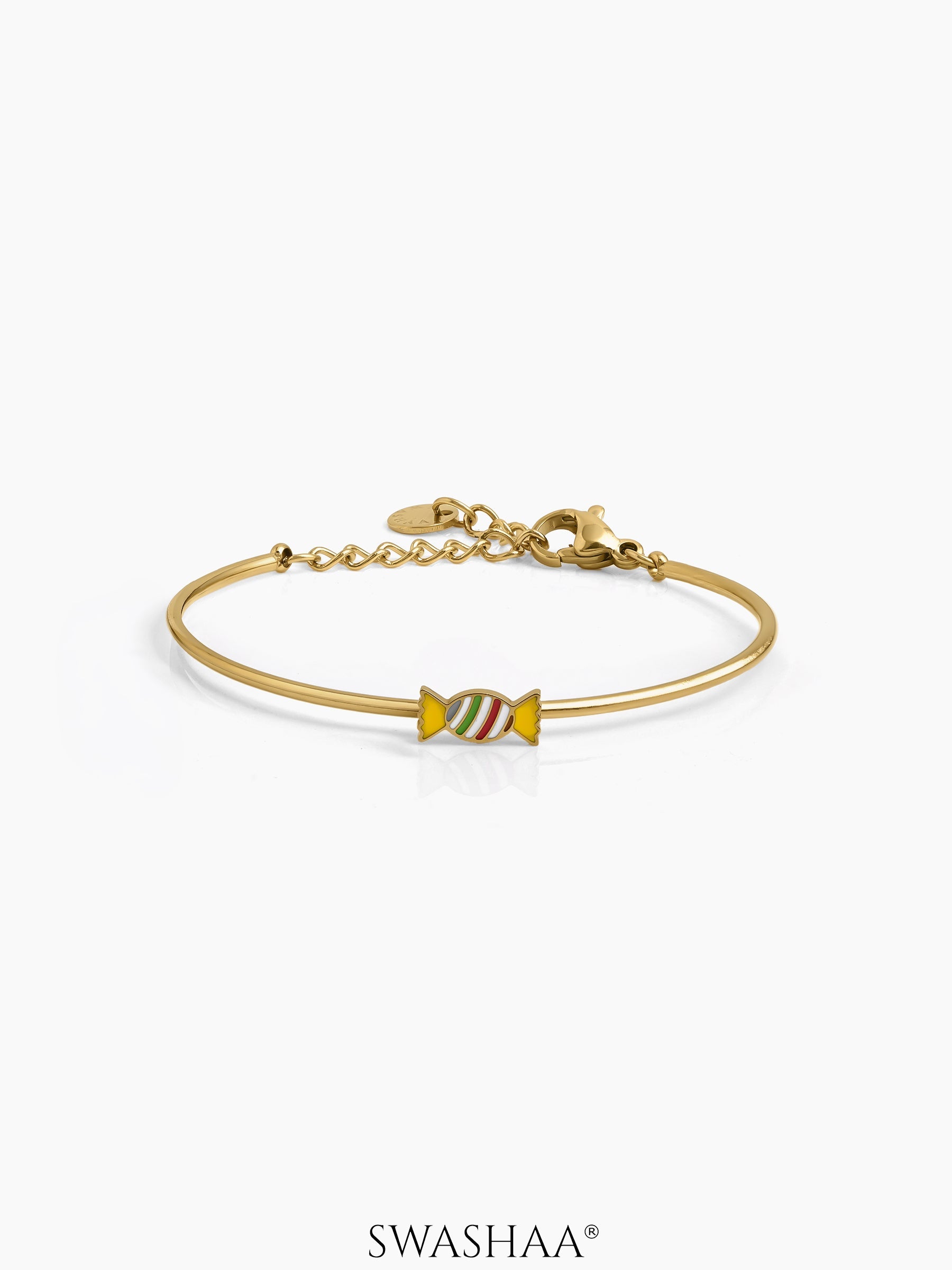 Rolo Candy Kid’s Kada Bracelet 18K Gold Plated