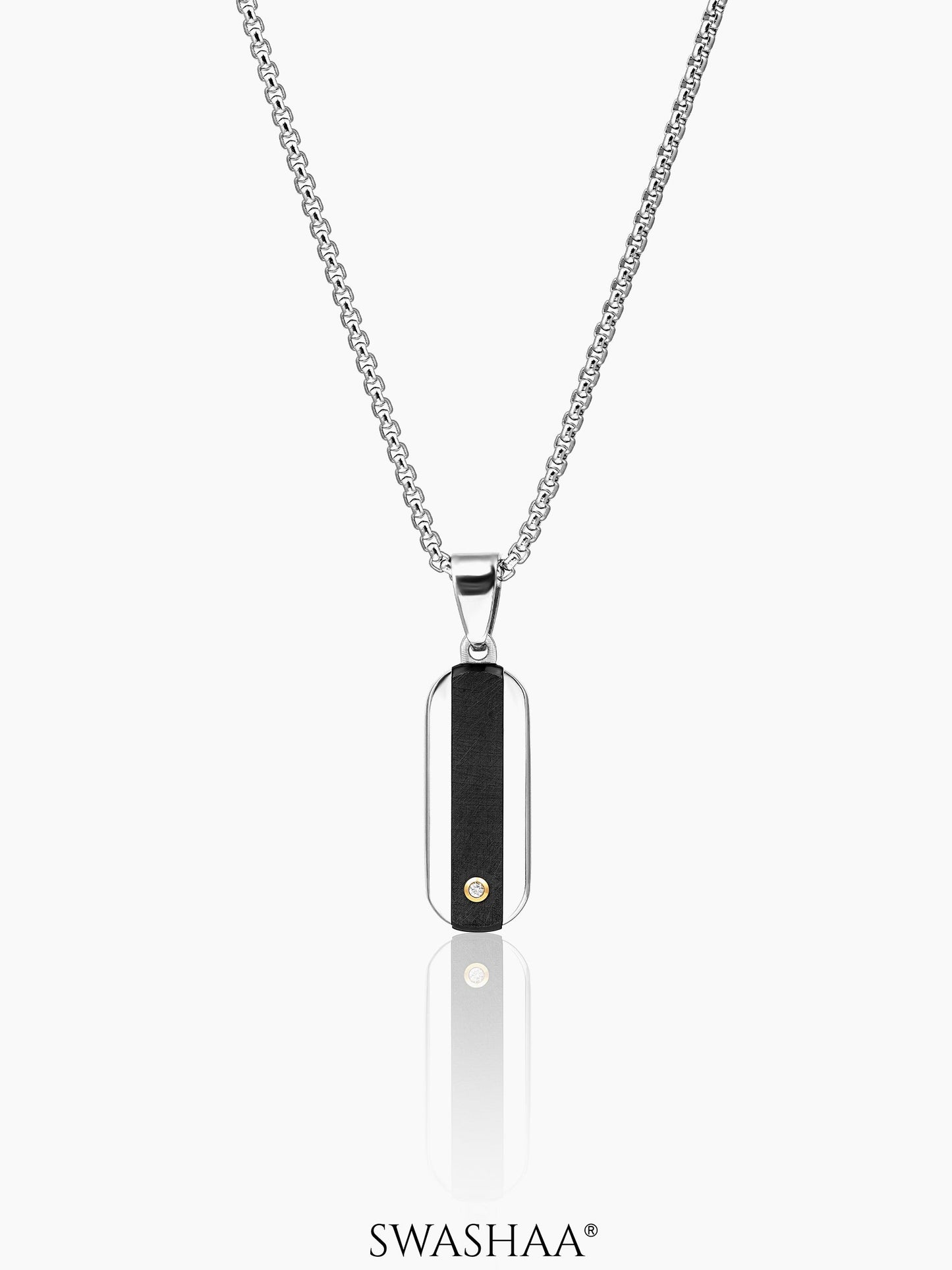 Ronin Core Men's Chain Pendant Black-Silver