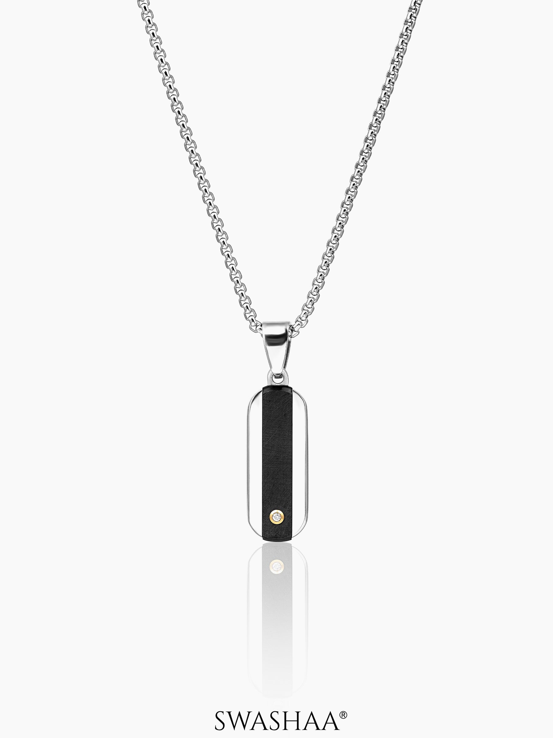 Ronin Core Men's Chain Pendant Black-Silver
