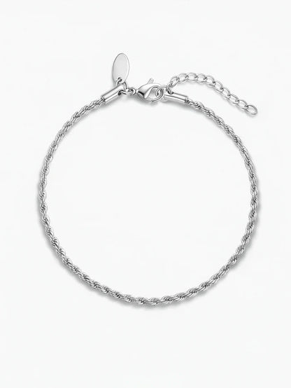 Rope Chain Silver 2MM Kid's Bracelet Silver