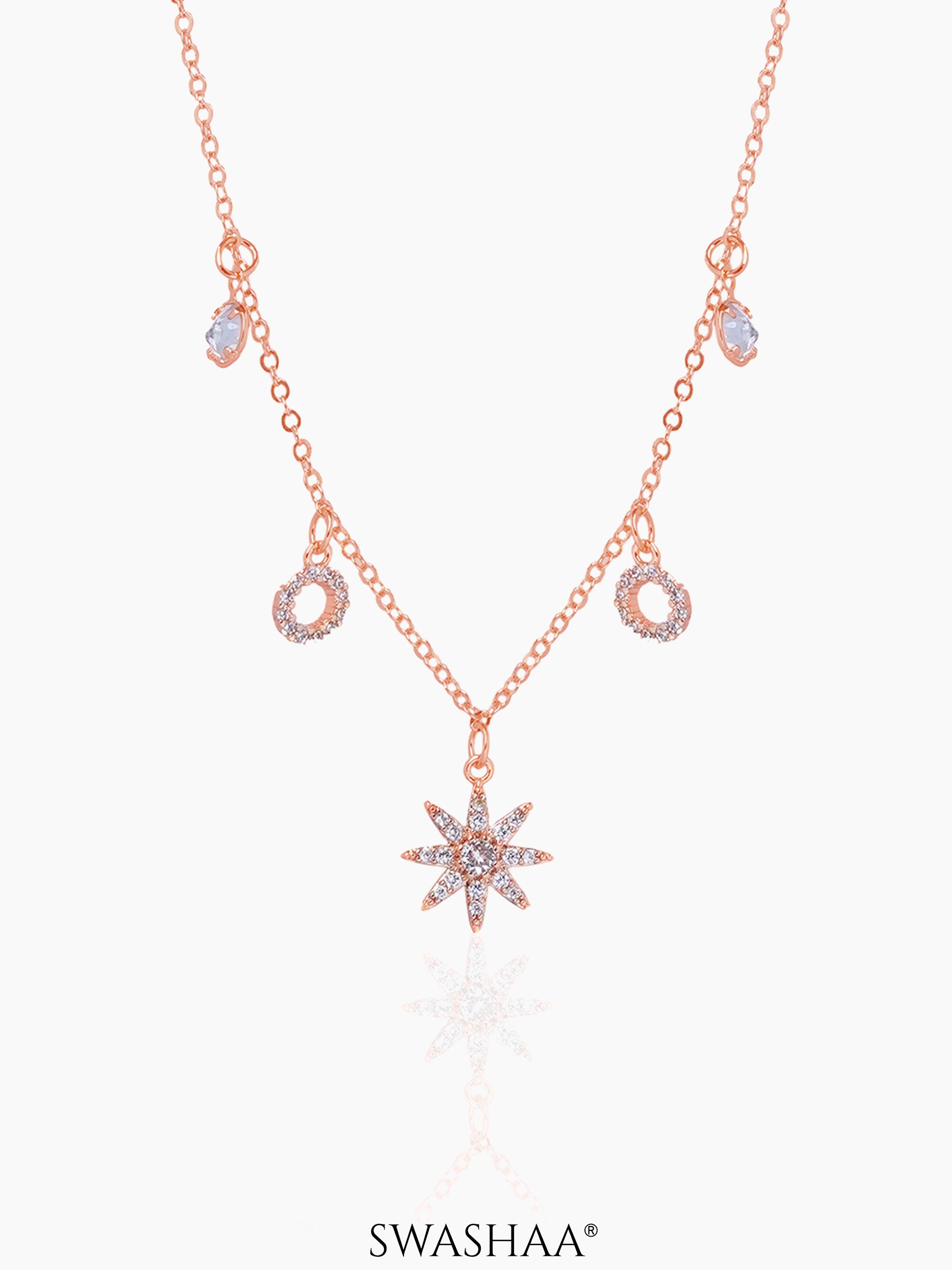 Rosa Rosegold Plated Necklace Rosegold