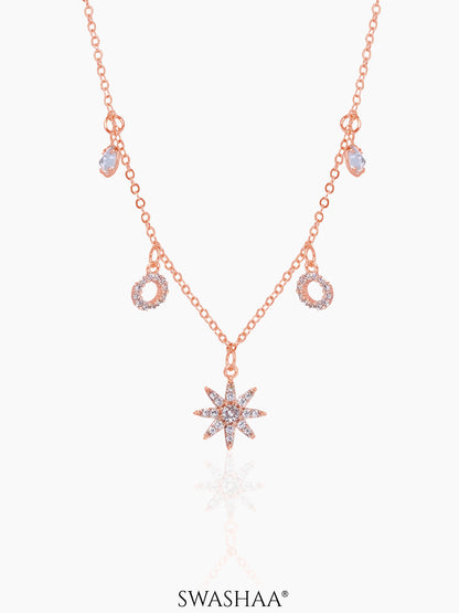 Rosa Rosegold Plated Necklace Rosegold
