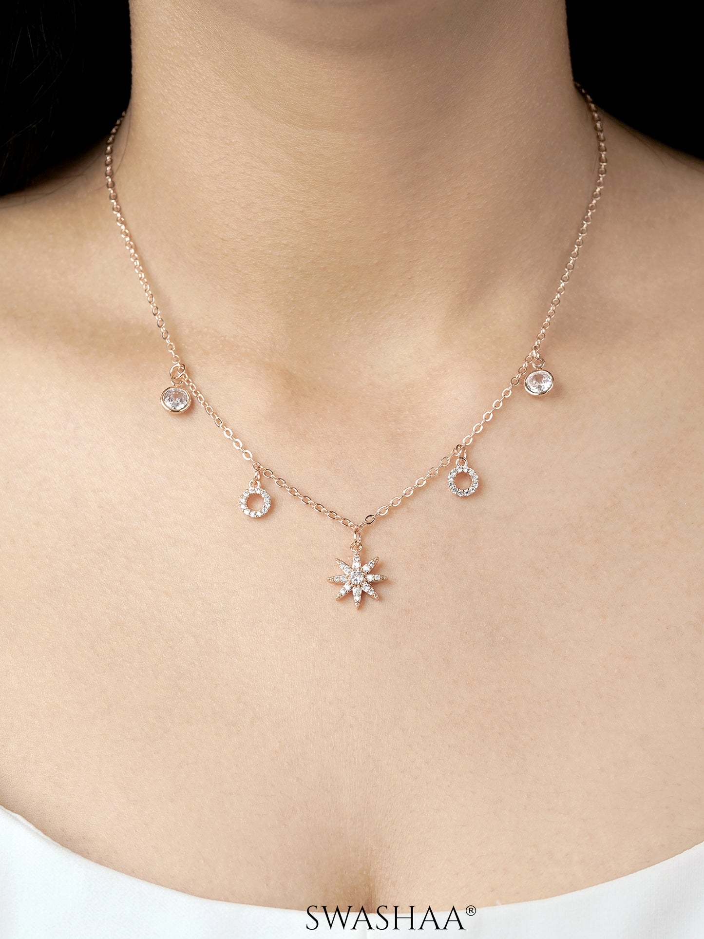 Rosa Rosegold Plated Necklace