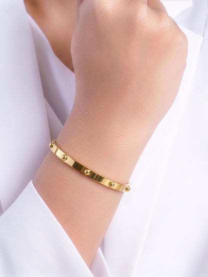 Rosina Orb 18K Gold Plated Band Bracelet