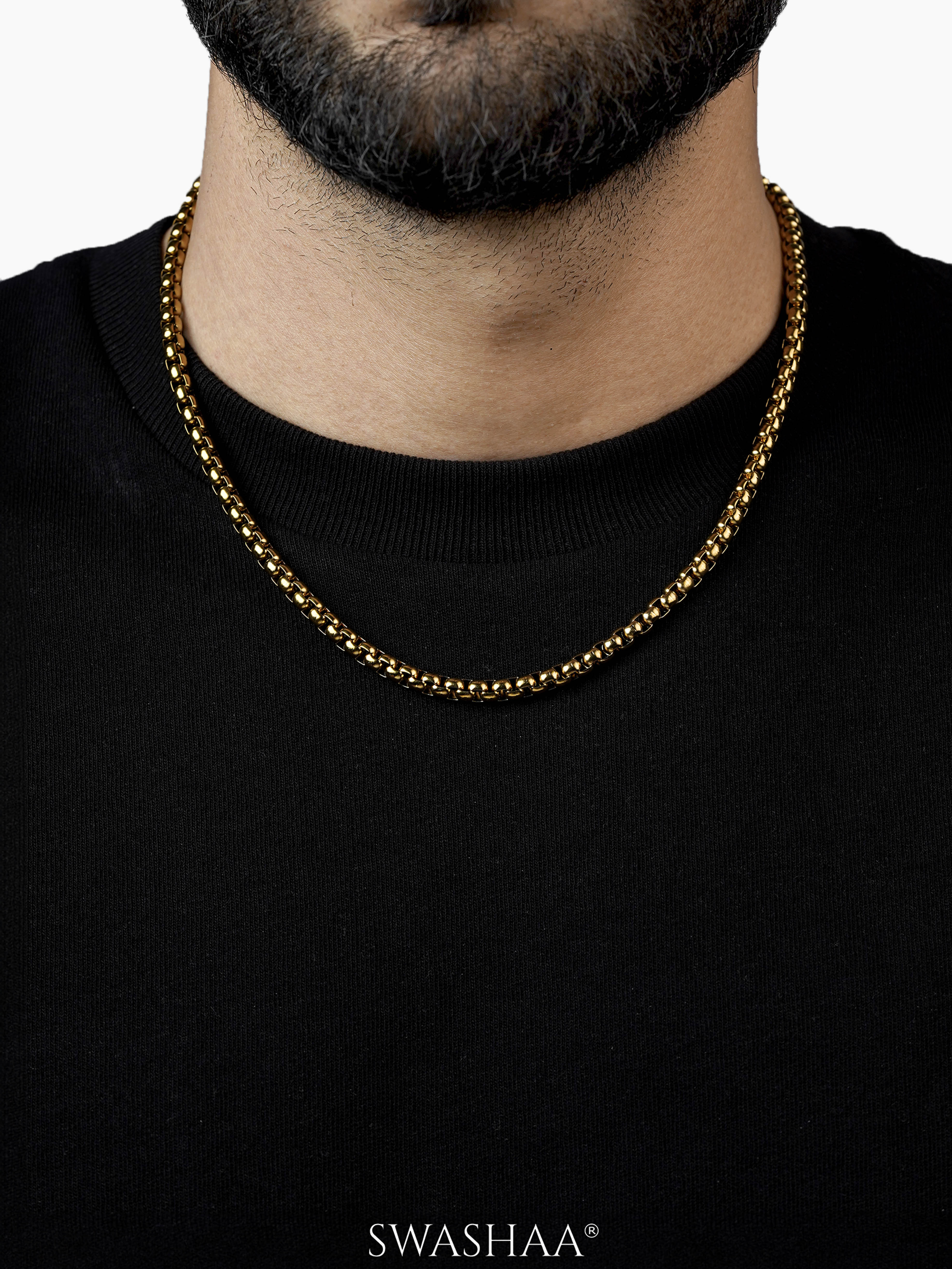 Round Box Men's Chain