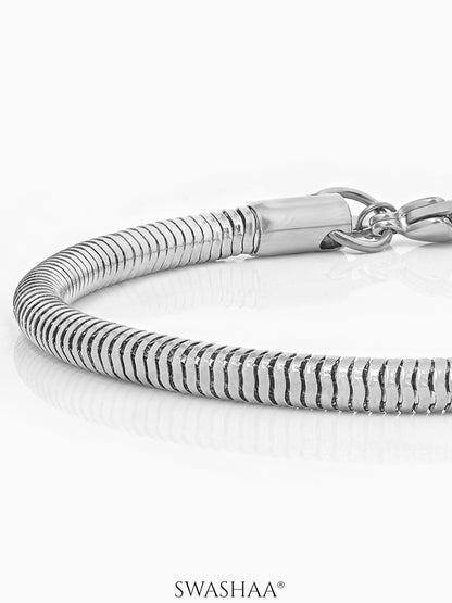 Round Snake Chain 4 MM Men's Bracelet