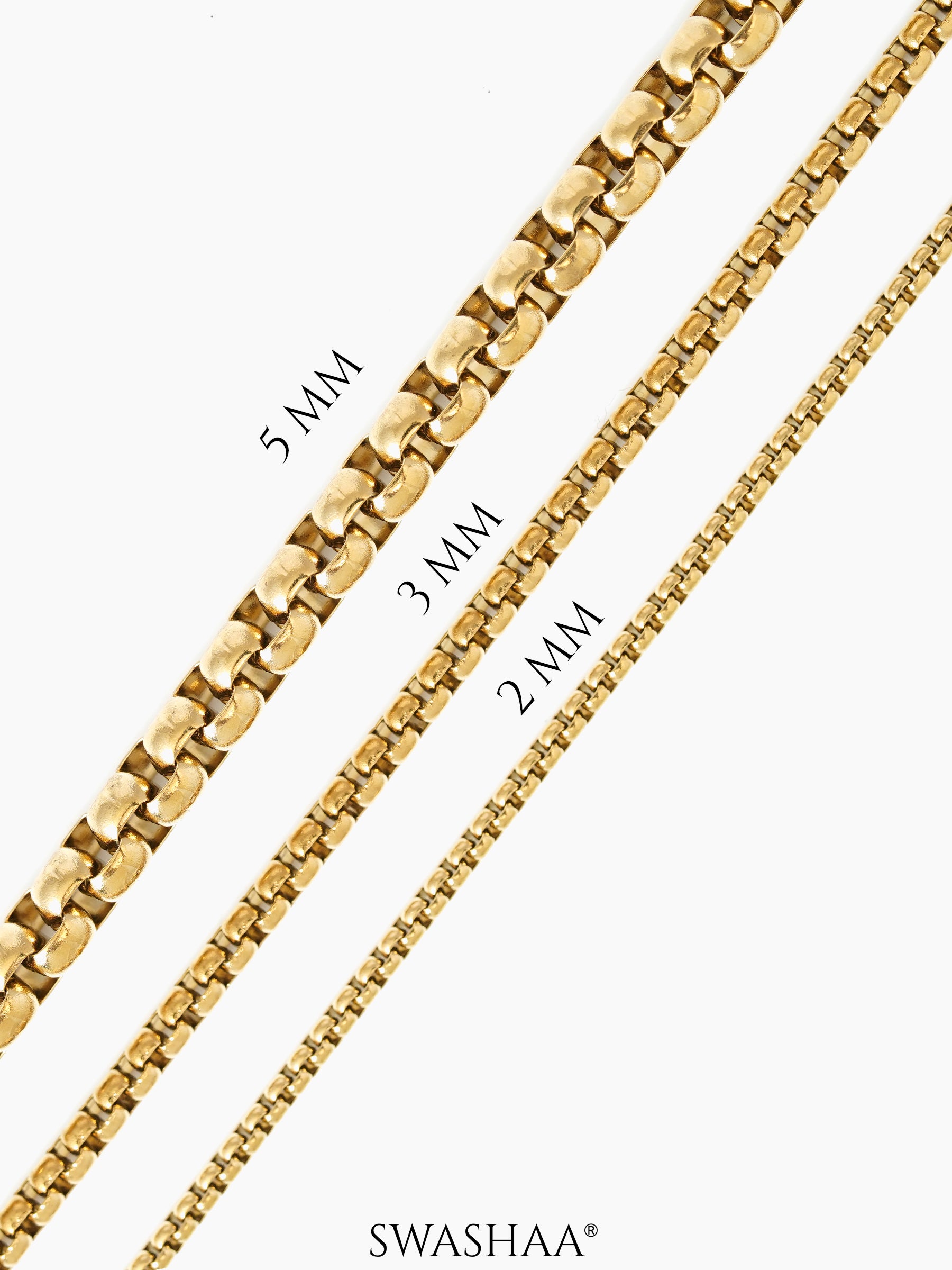 Round Box Men's Chain