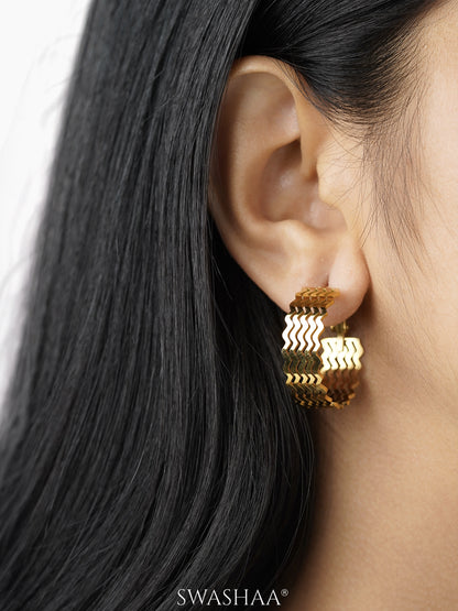 Rue 18K Gold Plated Earrings