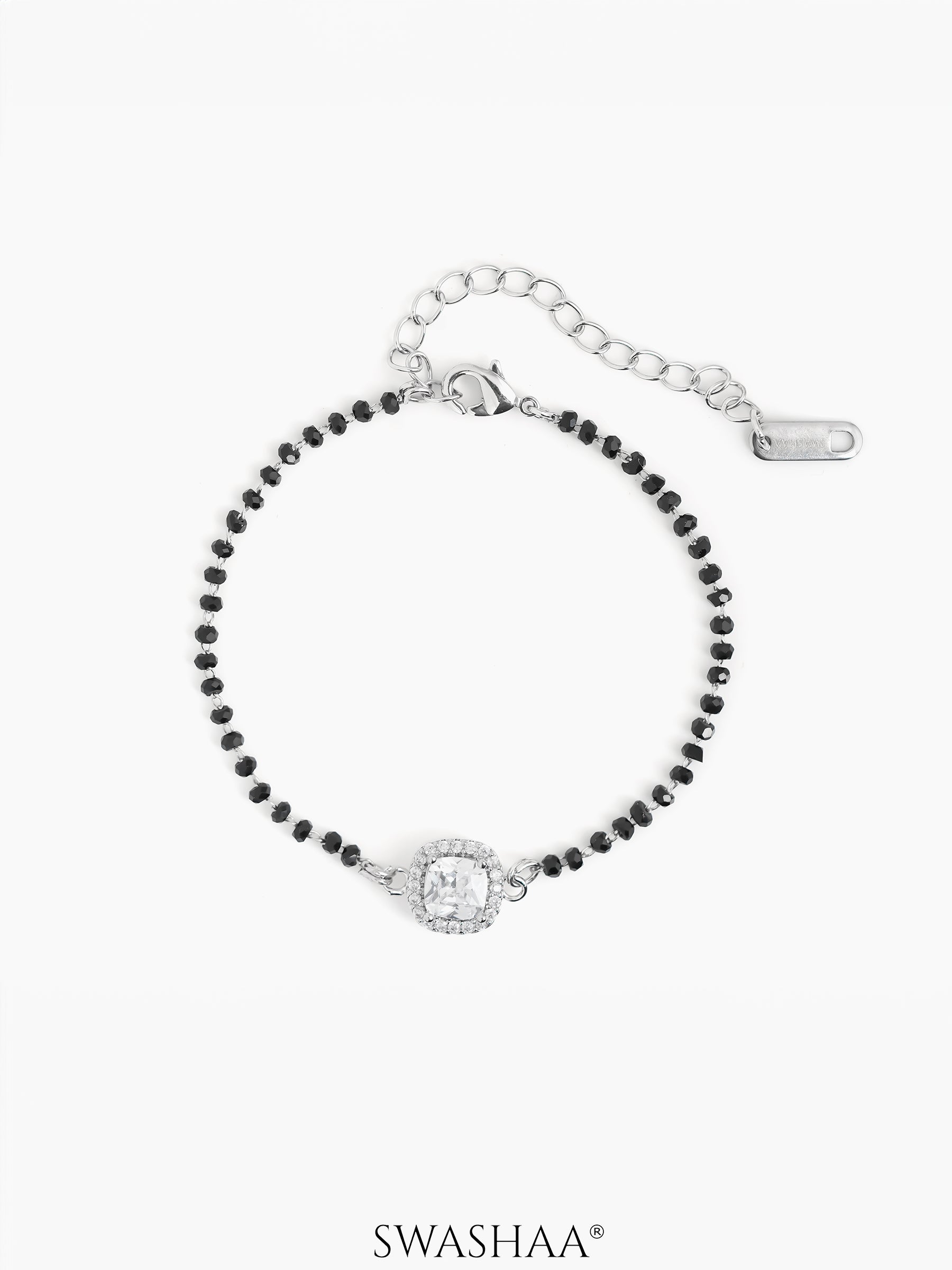 Ruvina Solitaire Halo Mangalsutra Bracelet