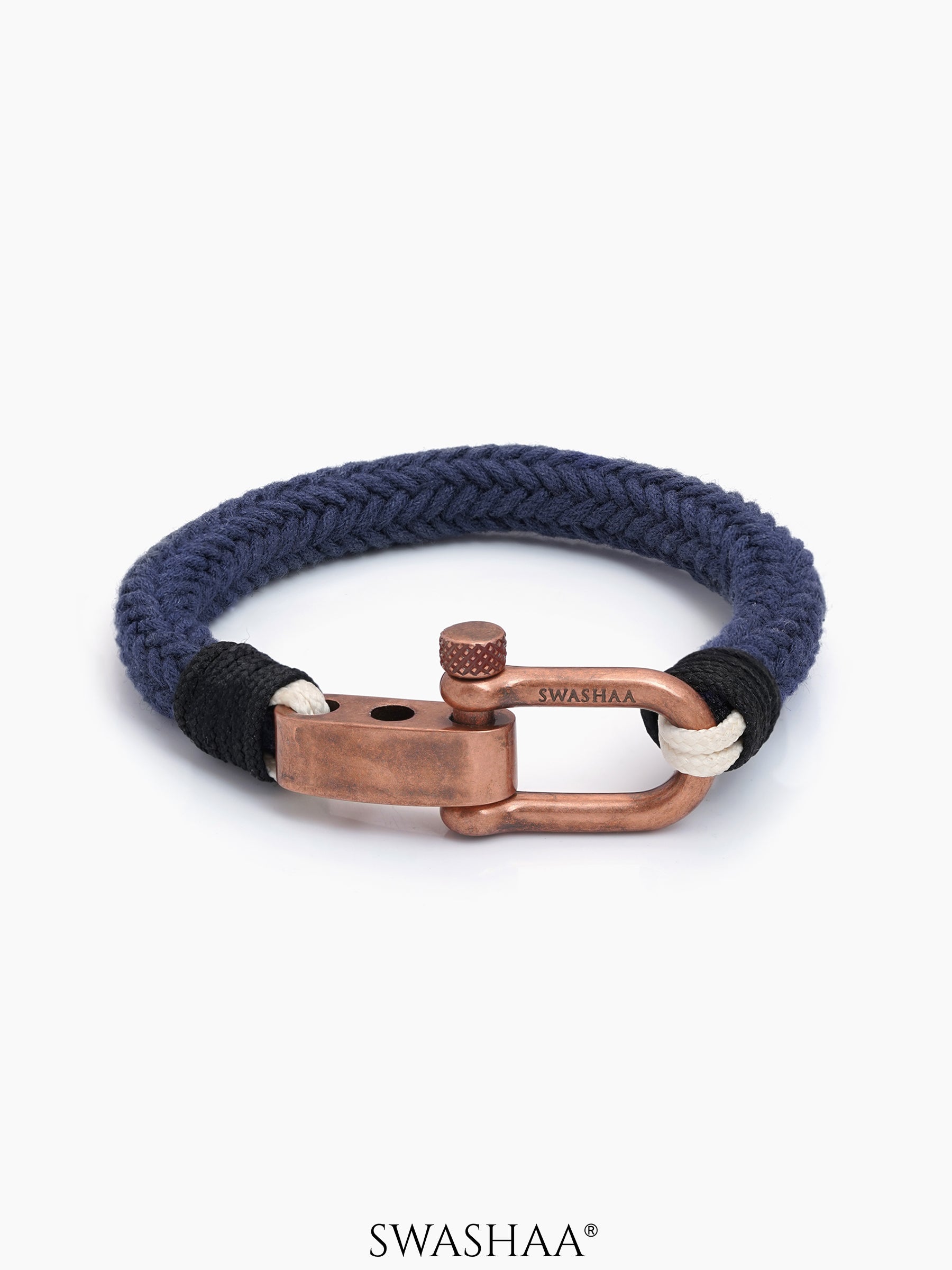 Rynor Braided Men’s Rope Bracelet Blue