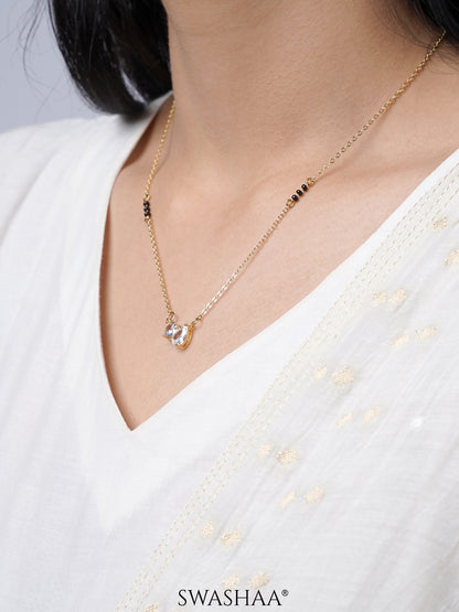 Saanvi Solitaire 18K Gold Plated Mangalsutra