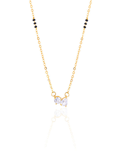 Saanvi Solitaire 18K Gold Plated Mangalsutra Gold