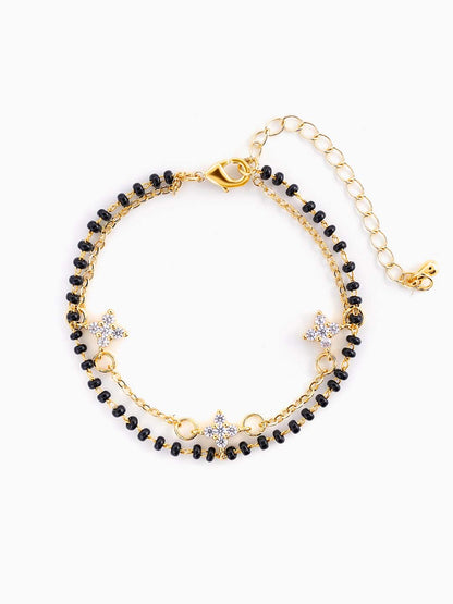 Saira 14K Gold Plated Mangalsutra Bracelet Gold