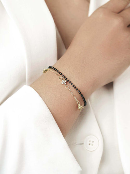 Saira 14K Gold Plated Mangalsutra Bracelet