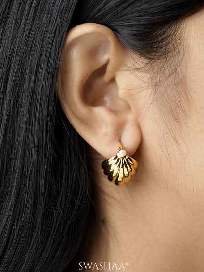 Salem 18K Gold Plated Hoop Earrings