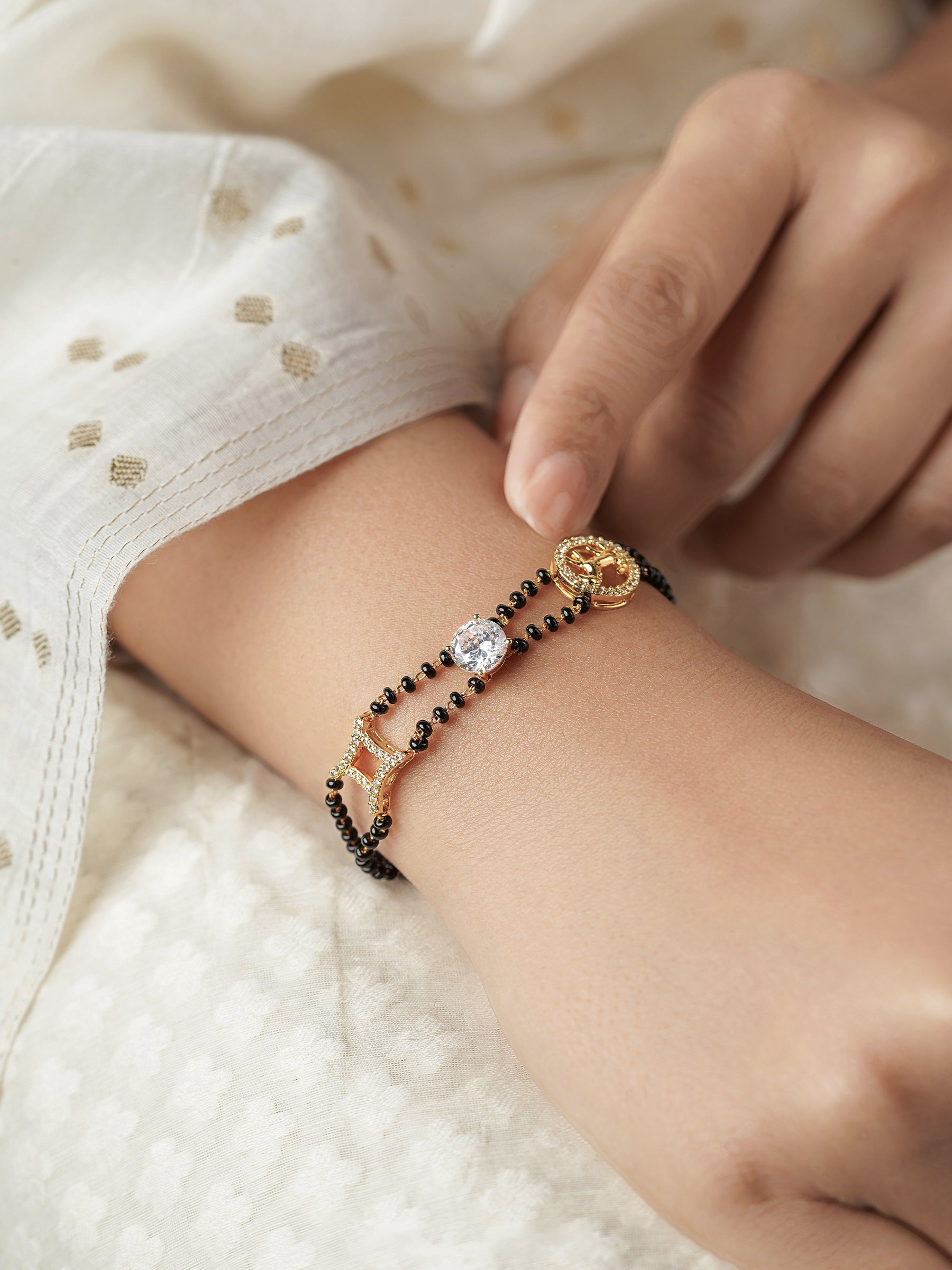 Samaa 18K Gold Plated Mangalsutra Bracelet