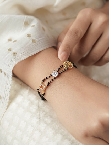 Samaa 18K Gold Plated Mangalsutra Bracelet