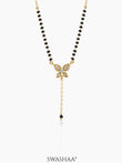 Samaira Butterfly Drop Mangalsutra 18K Gold Plated
