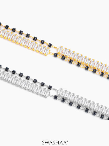 Samiha Baguette Diamond Mangalsutra Bracelet