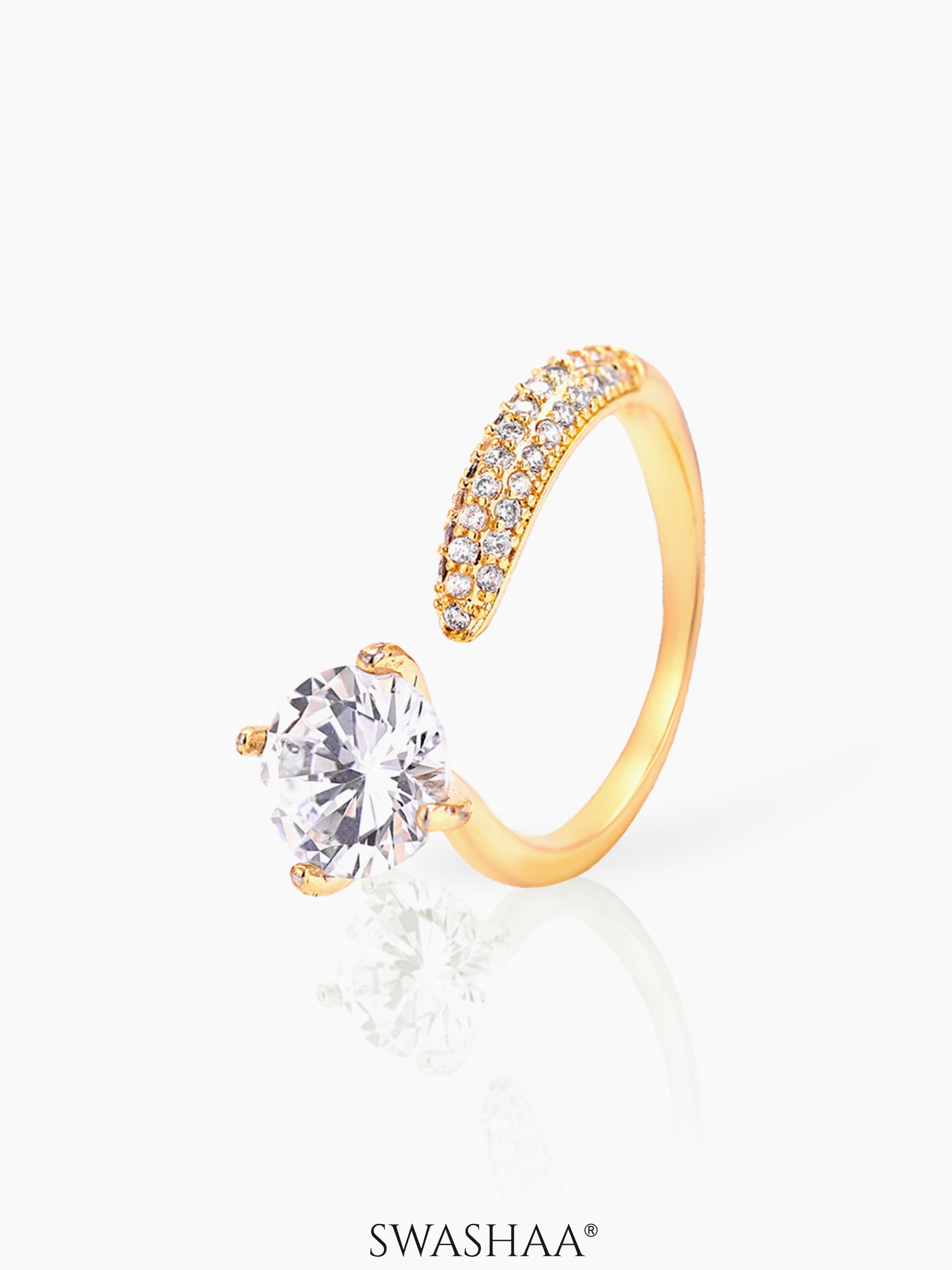 Samta 14K Gold Plated Ring Gold