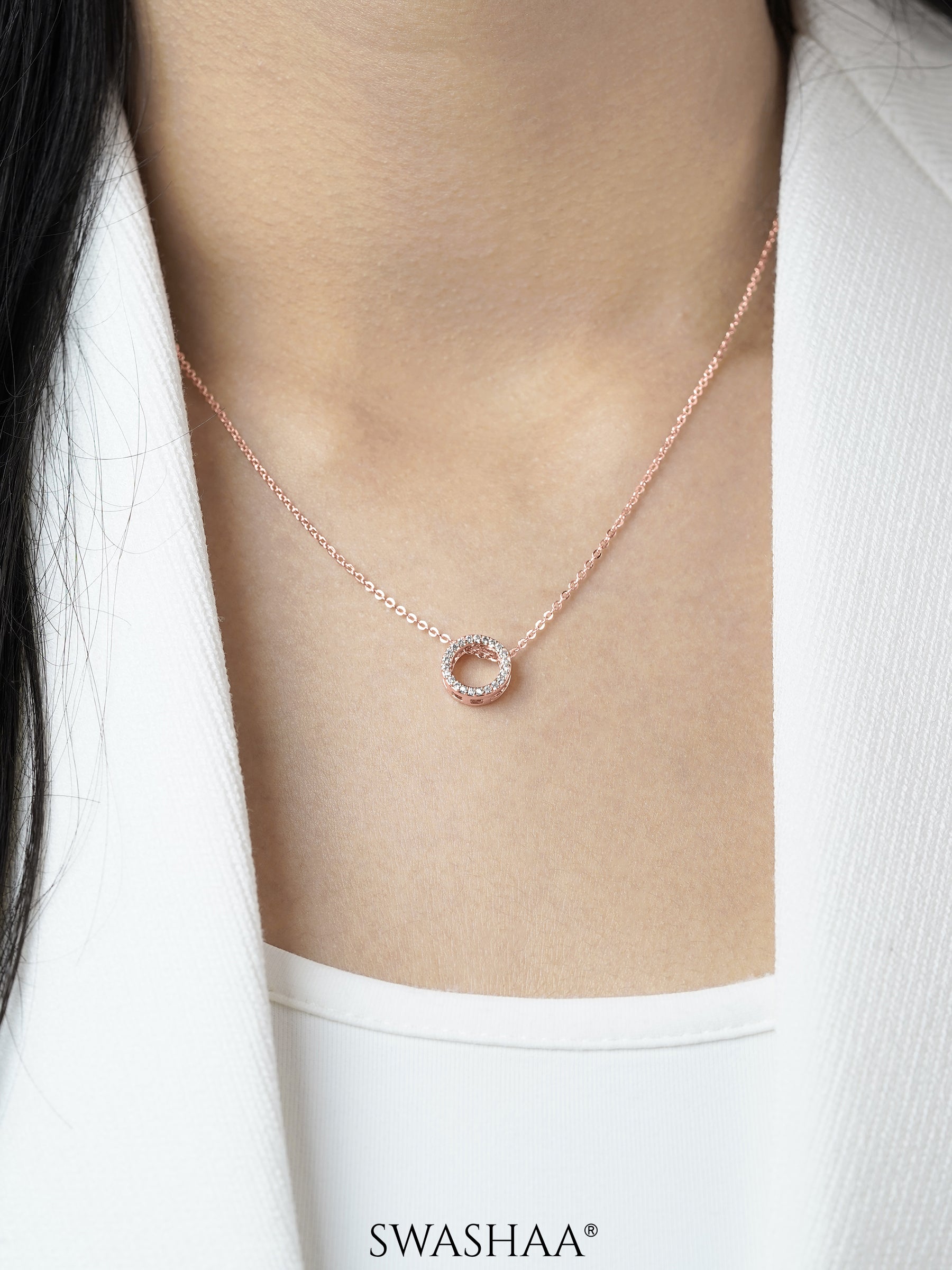 Sara Rosegold Plated Necklace