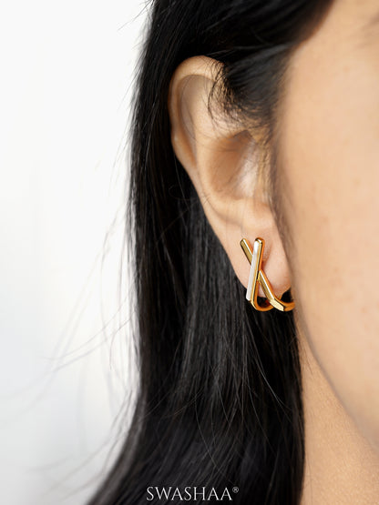 Sash 18K Gold Plated Earrings