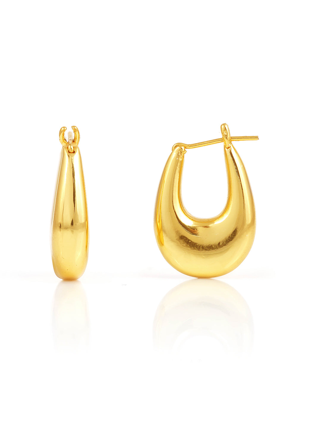 Savannah 18K Gold Plated Hoop Earrings Gold