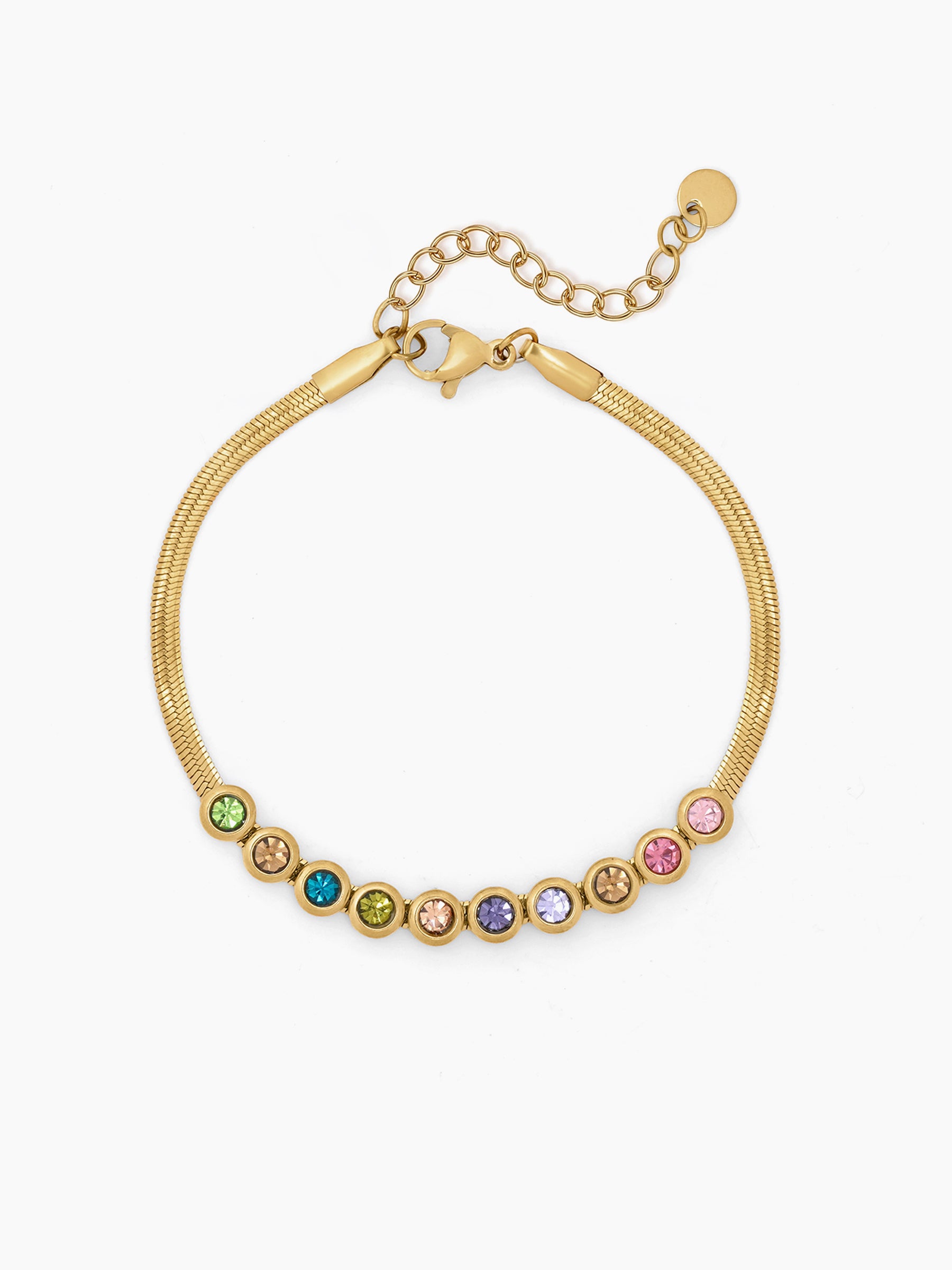Senorita Multi Stone 18K Gold Plated Rakhi