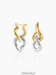Seraphina Hoop Earrings 18K Gold-Silver