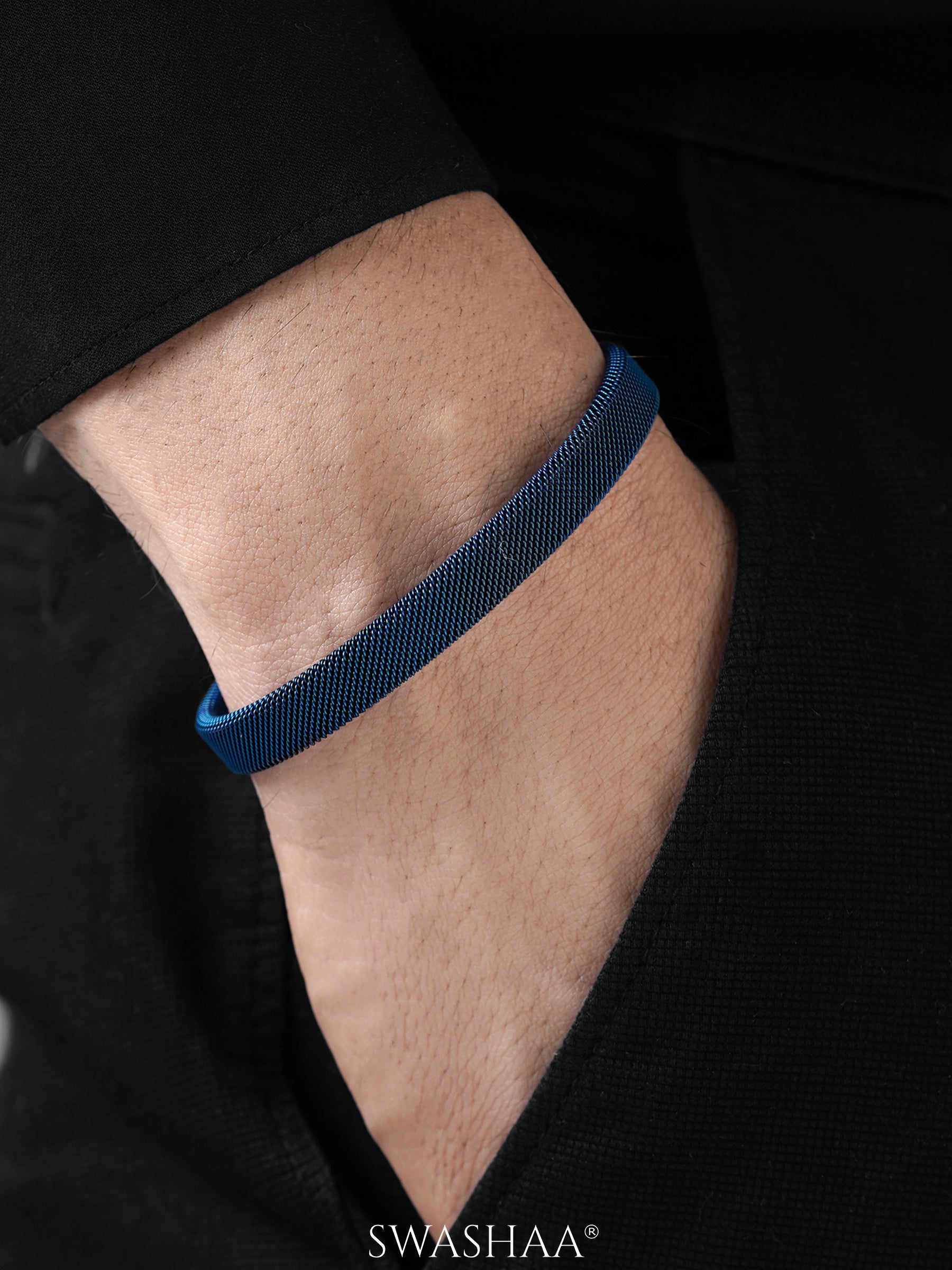 Mesh Cuff Men's Bracelet