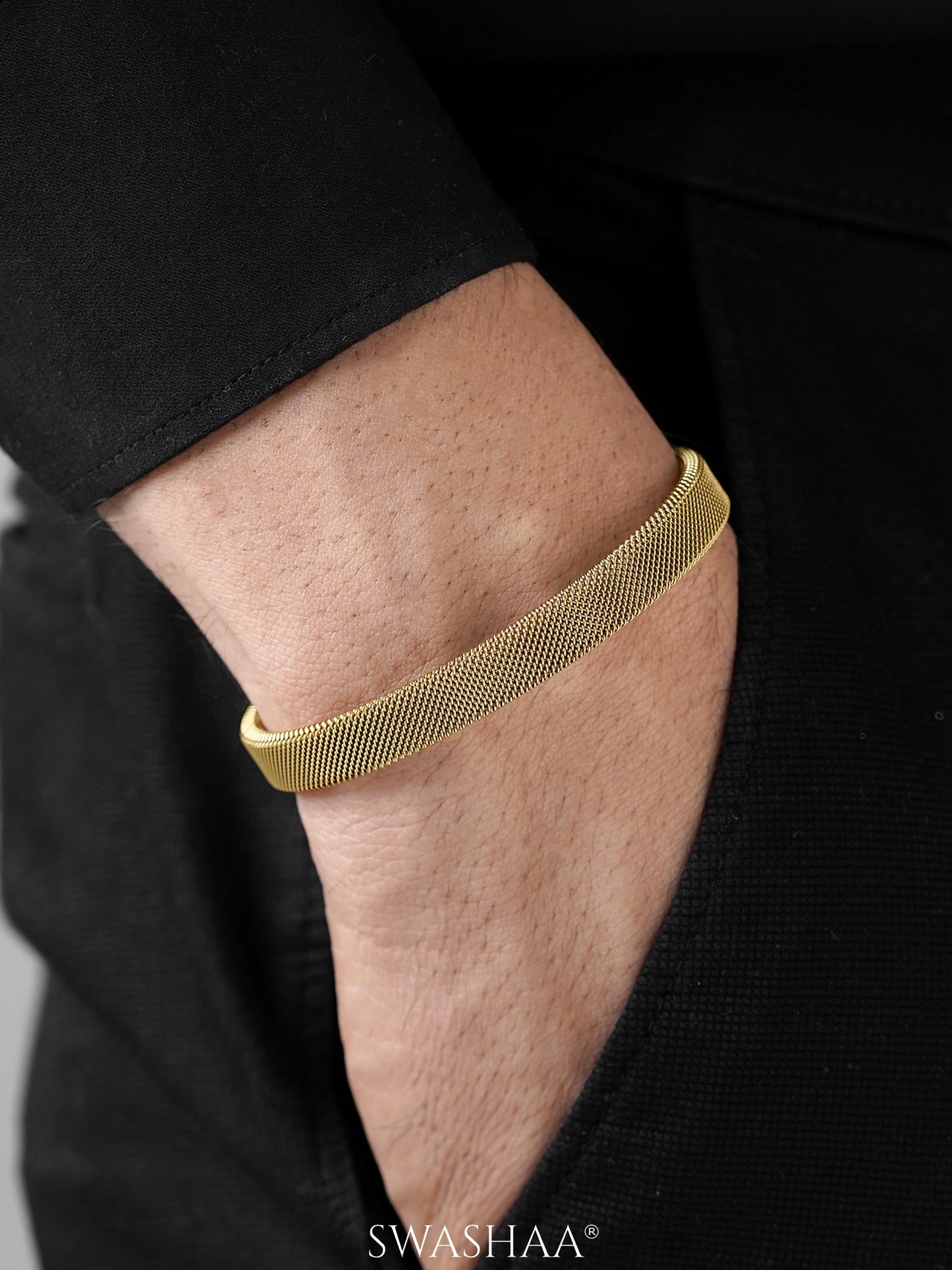 Mesh Cuff Men's Bracelet
