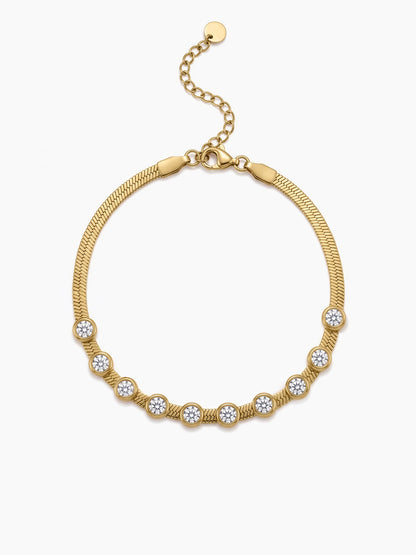 Shaan Diamond 18K Gold Plated Rakhi Gold