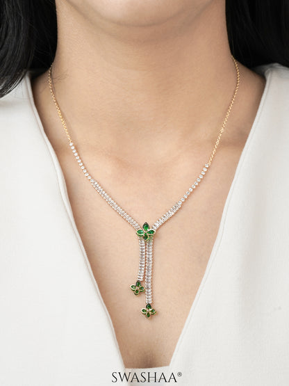 Shanon Clover Charmed Y-shaped Necklace