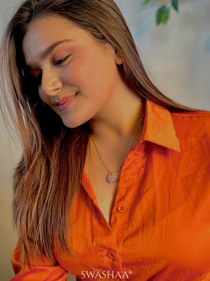 Shiny Clover Necklace